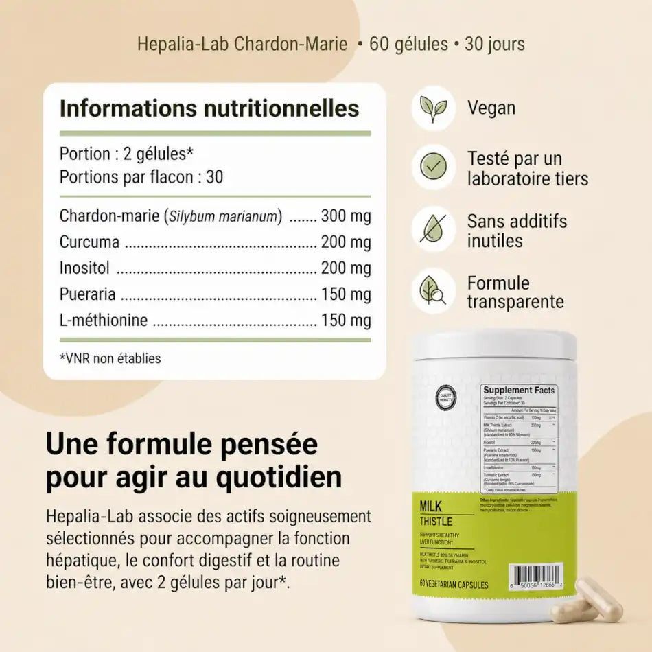 Hepalia-Lab Chardon-Marie - 60 gélules